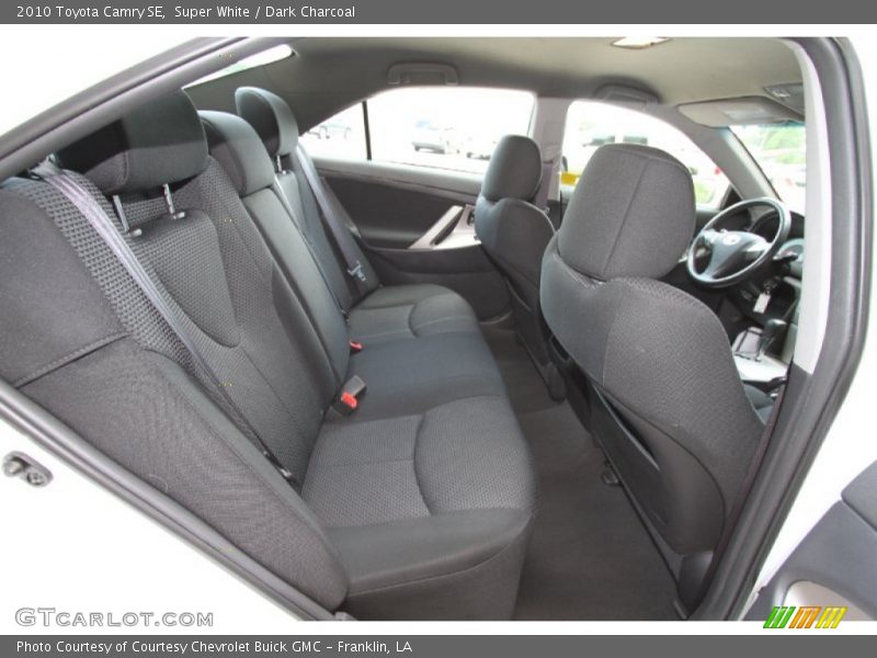 Super White / Dark Charcoal 2010 Toyota Camry SE