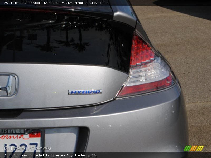 Storm Silver Metallic / Gray Fabric 2011 Honda CR-Z Sport Hybrid