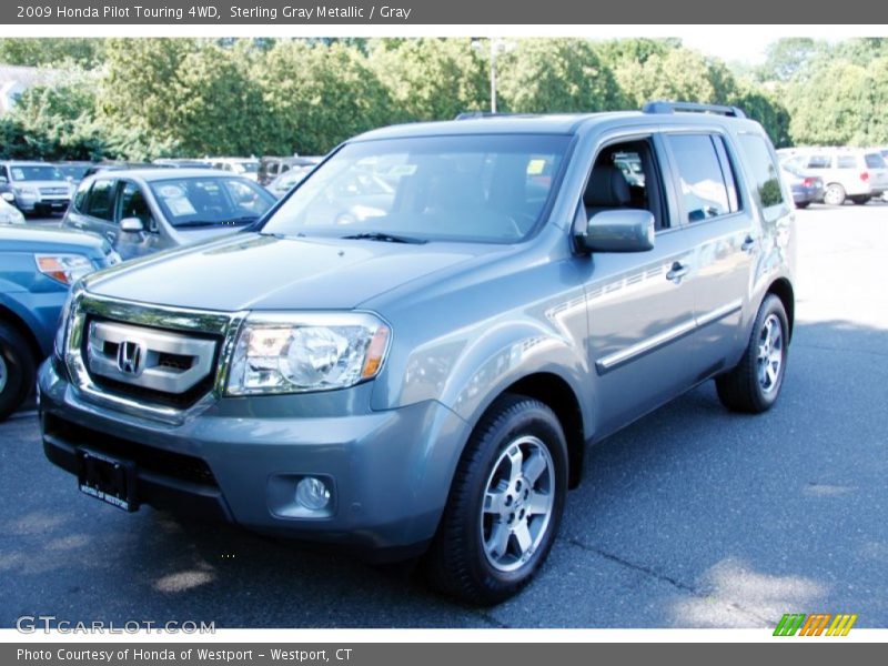 Sterling Gray Metallic / Gray 2009 Honda Pilot Touring 4WD