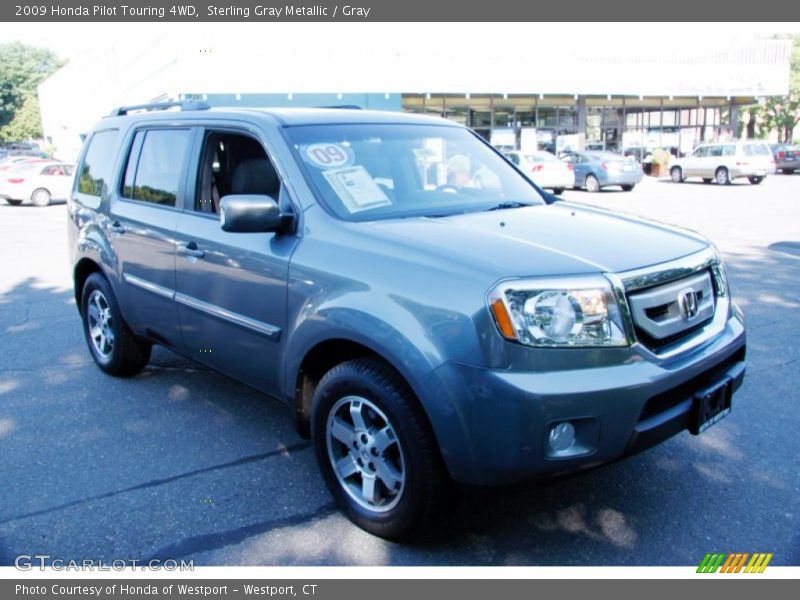 Sterling Gray Metallic / Gray 2009 Honda Pilot Touring 4WD