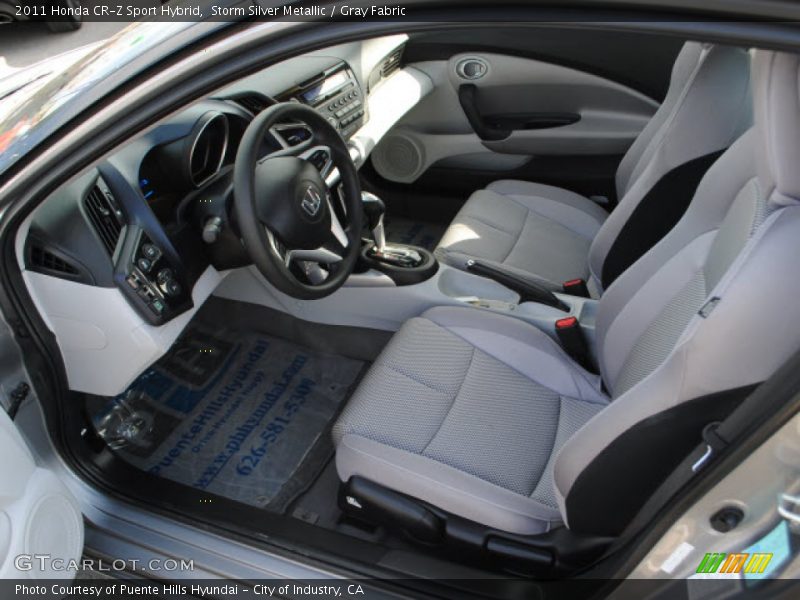  2011 CR-Z Sport Hybrid Gray Fabric Interior