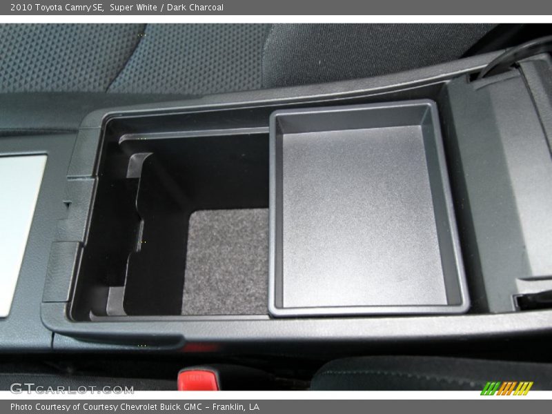 Super White / Dark Charcoal 2010 Toyota Camry SE