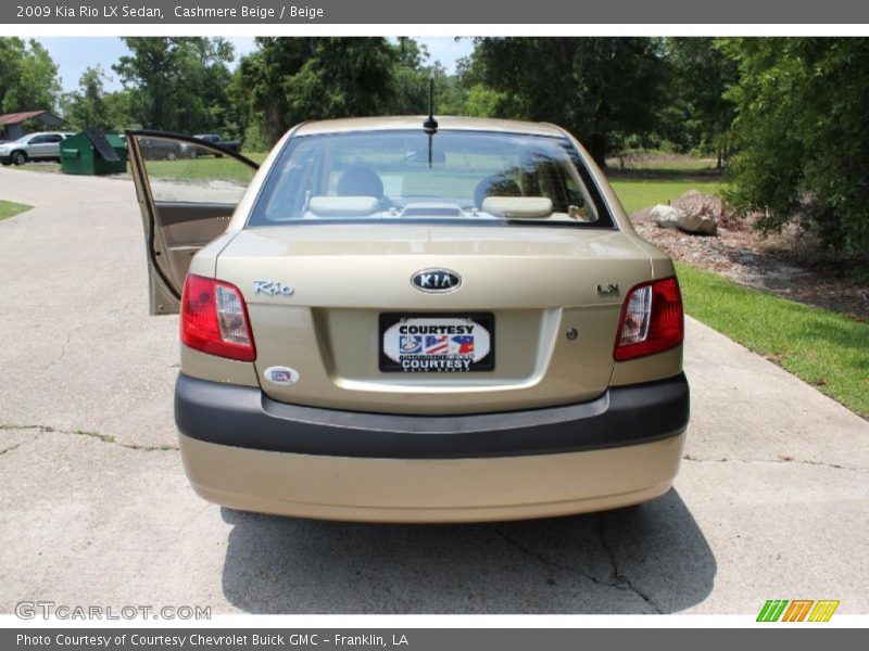 Cashmere Beige / Beige 2009 Kia Rio LX Sedan