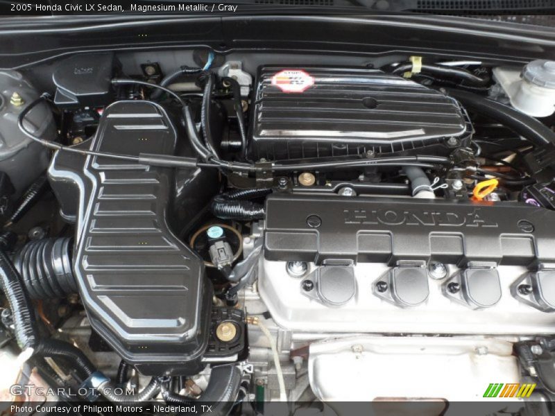 Magnesium Metallic / Gray 2005 Honda Civic LX Sedan