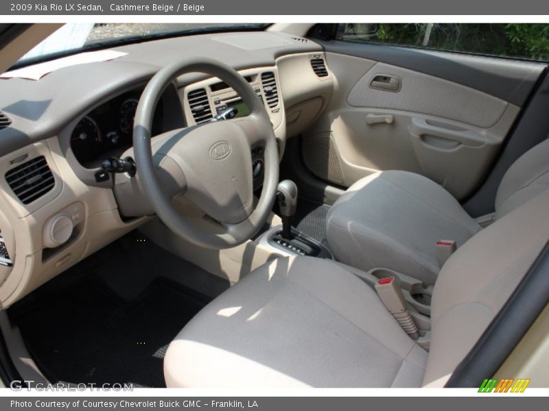 Beige Interior - 2009 Rio LX Sedan 