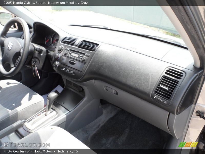 Magnesium Metallic / Gray 2005 Honda Civic LX Sedan