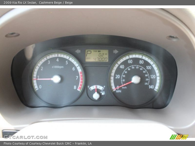  2009 Rio LX Sedan LX Sedan Gauges