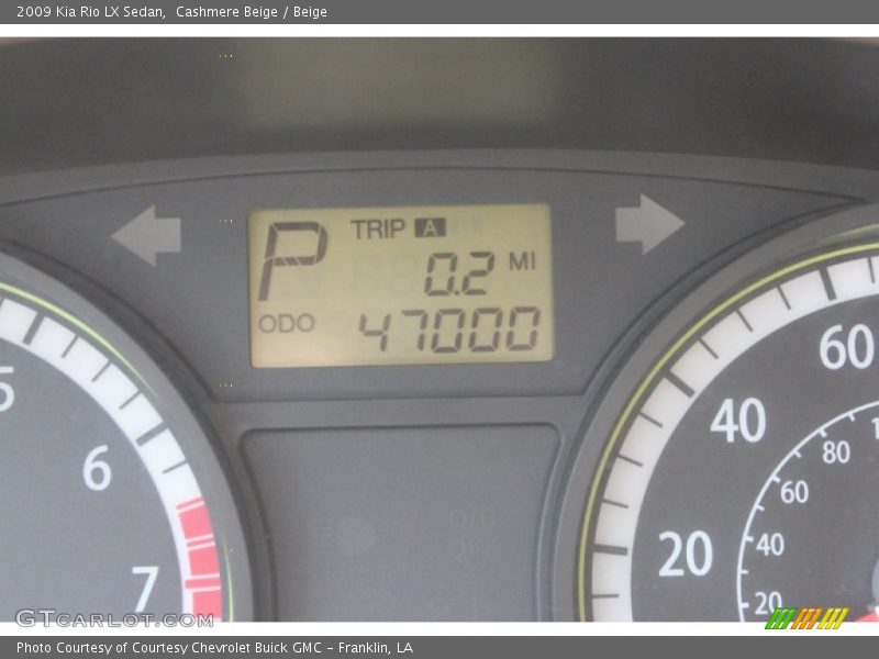 Cashmere Beige / Beige 2009 Kia Rio LX Sedan