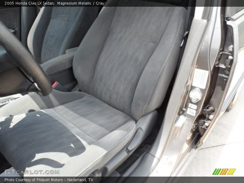 Magnesium Metallic / Gray 2005 Honda Civic LX Sedan