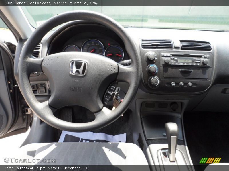 Magnesium Metallic / Gray 2005 Honda Civic LX Sedan