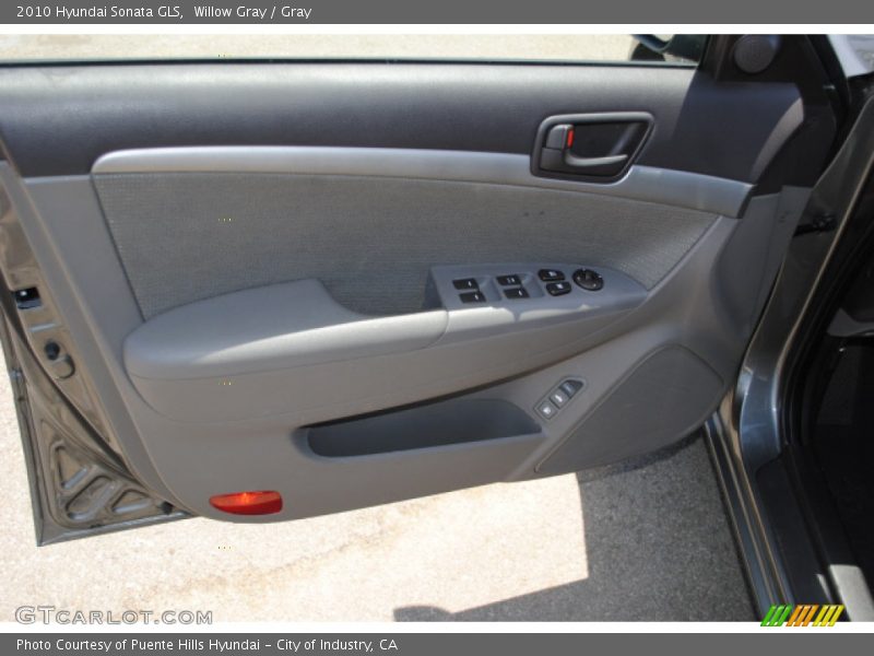Willow Gray / Gray 2010 Hyundai Sonata GLS