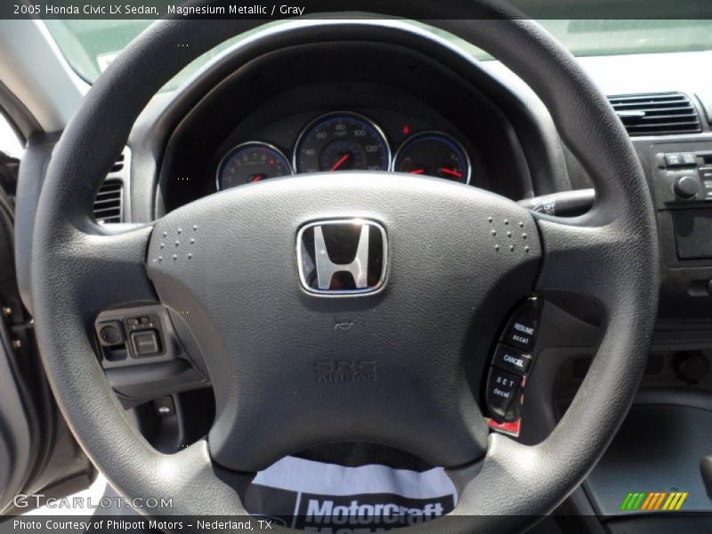 Magnesium Metallic / Gray 2005 Honda Civic LX Sedan