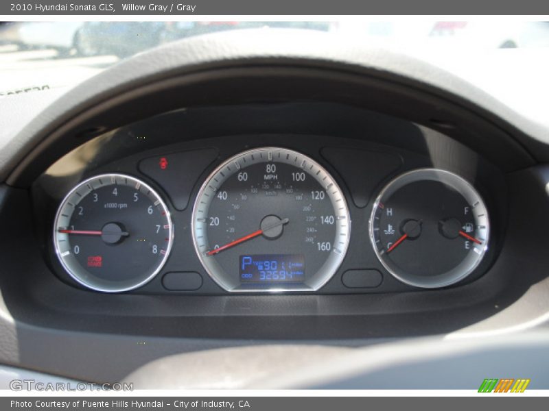 Willow Gray / Gray 2010 Hyundai Sonata GLS