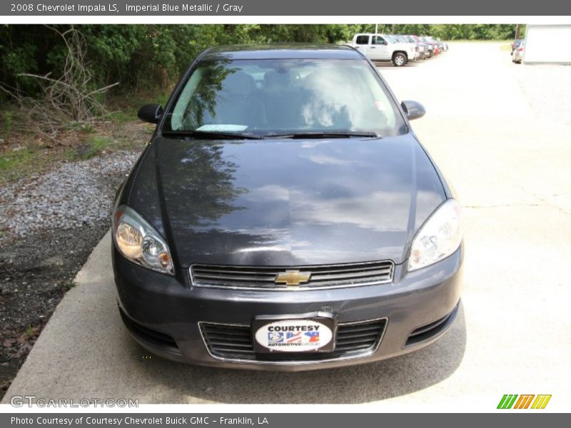Imperial Blue Metallic / Gray 2008 Chevrolet Impala LS
