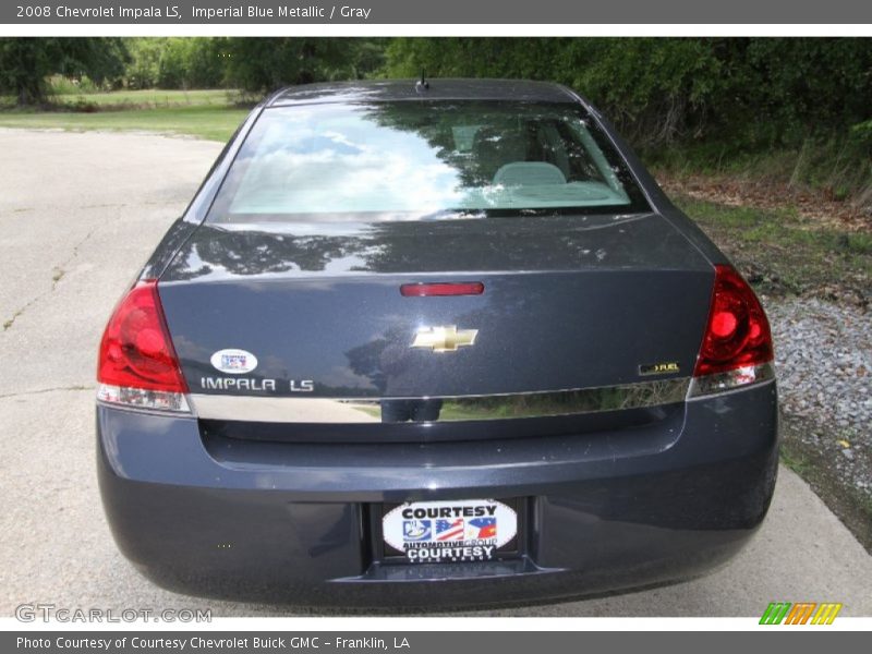 Imperial Blue Metallic / Gray 2008 Chevrolet Impala LS