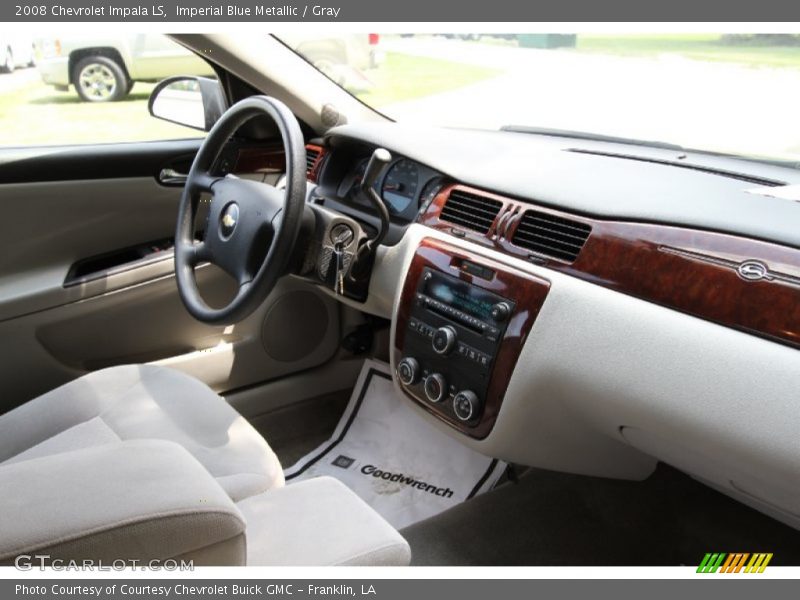 Imperial Blue Metallic / Gray 2008 Chevrolet Impala LS