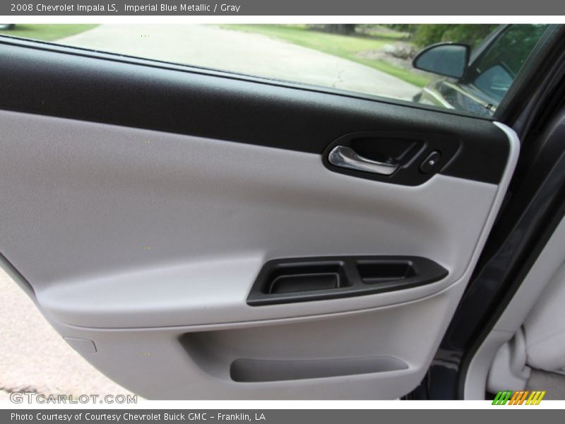 Imperial Blue Metallic / Gray 2008 Chevrolet Impala LS
