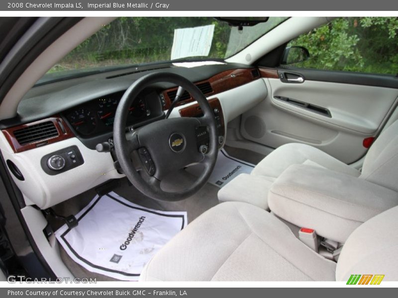 Imperial Blue Metallic / Gray 2008 Chevrolet Impala LS