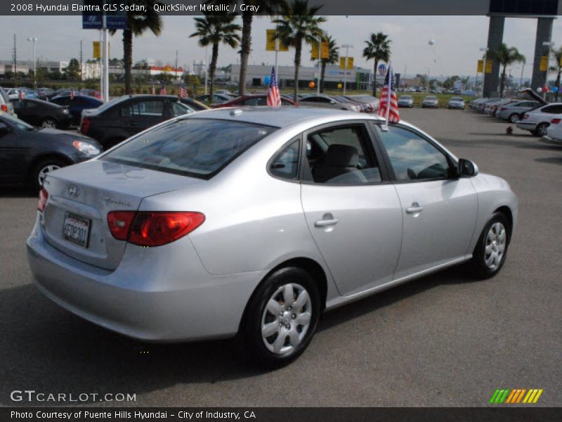 QuickSilver Metallic / Gray 2008 Hyundai Elantra GLS Sedan