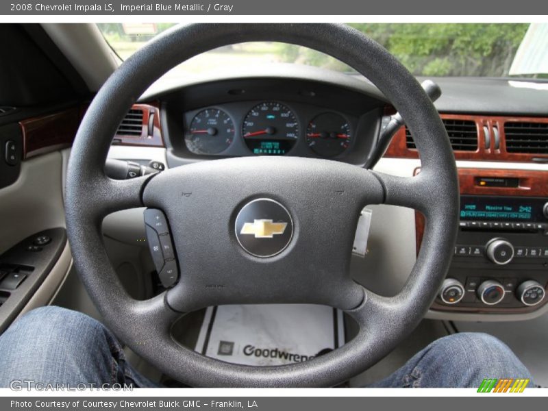 Imperial Blue Metallic / Gray 2008 Chevrolet Impala LS