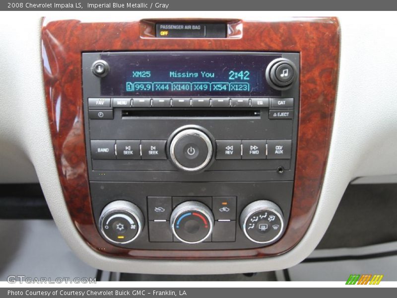 Imperial Blue Metallic / Gray 2008 Chevrolet Impala LS