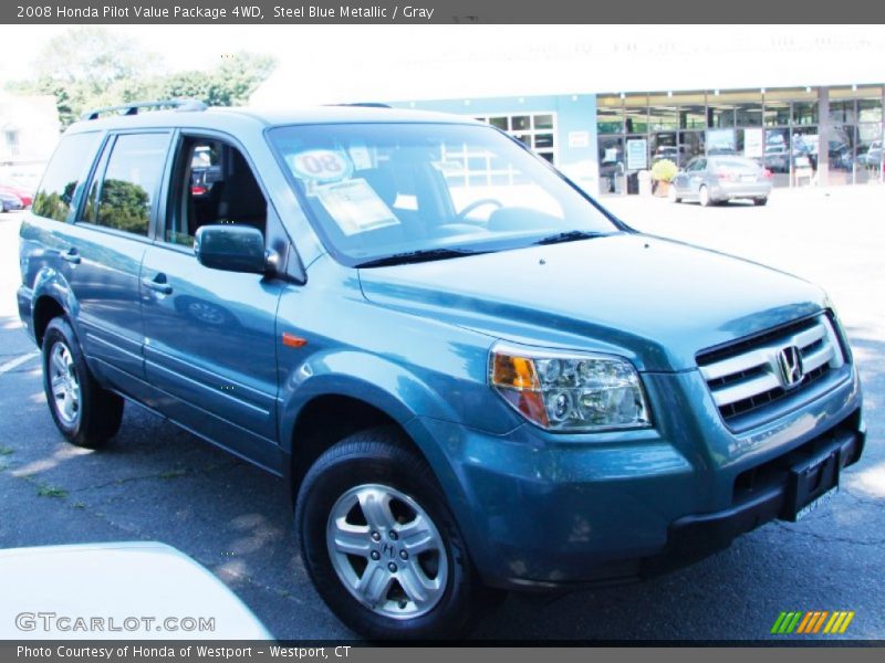 Steel Blue Metallic / Gray 2008 Honda Pilot Value Package 4WD