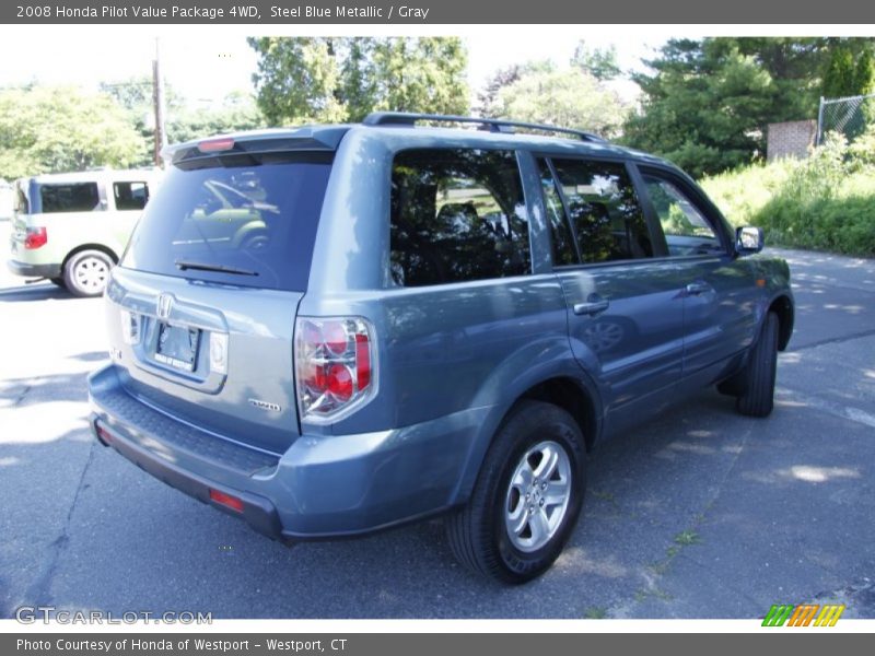 Steel Blue Metallic / Gray 2008 Honda Pilot Value Package 4WD