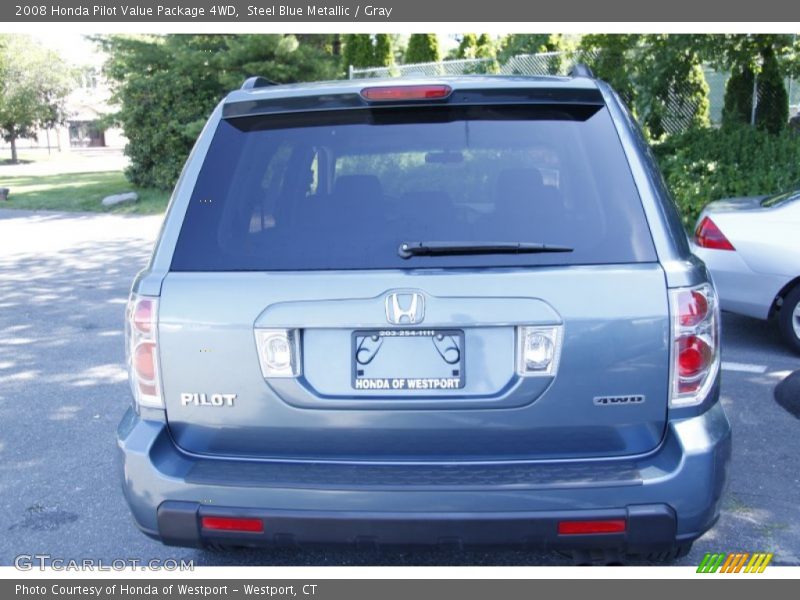 Steel Blue Metallic / Gray 2008 Honda Pilot Value Package 4WD