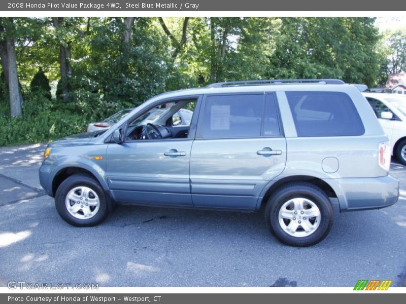 Steel Blue Metallic / Gray 2008 Honda Pilot Value Package 4WD