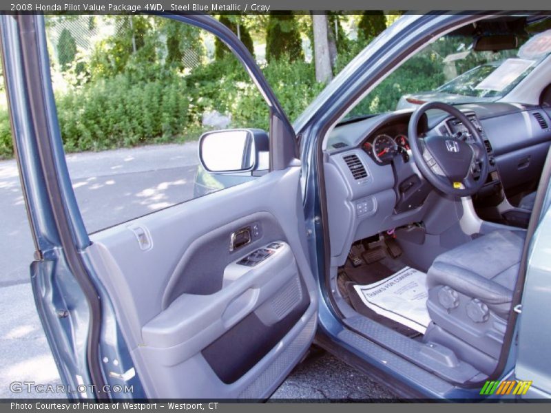 Steel Blue Metallic / Gray 2008 Honda Pilot Value Package 4WD