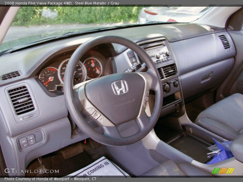 Steel Blue Metallic / Gray 2008 Honda Pilot Value Package 4WD