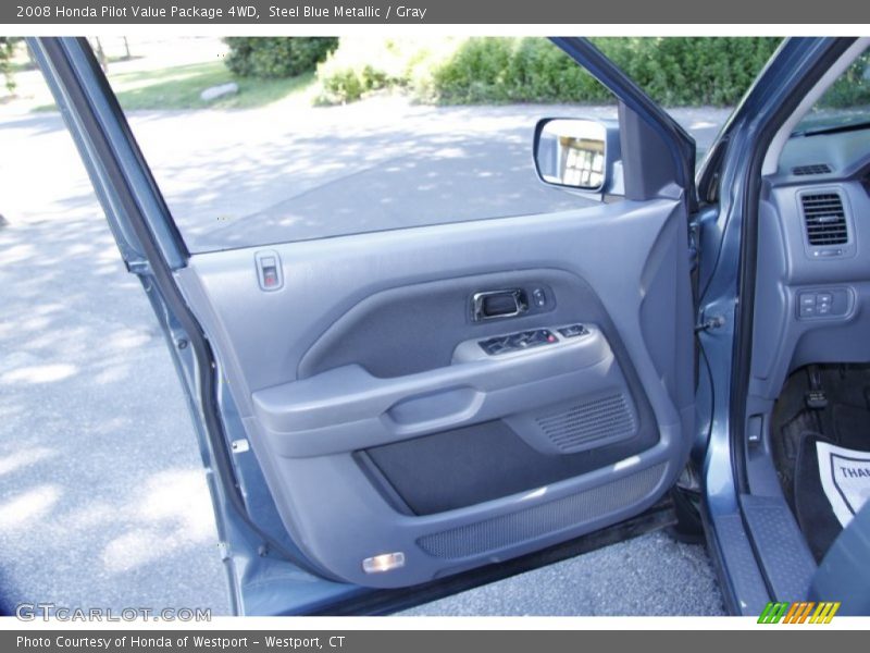 Steel Blue Metallic / Gray 2008 Honda Pilot Value Package 4WD