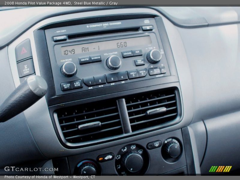 Steel Blue Metallic / Gray 2008 Honda Pilot Value Package 4WD