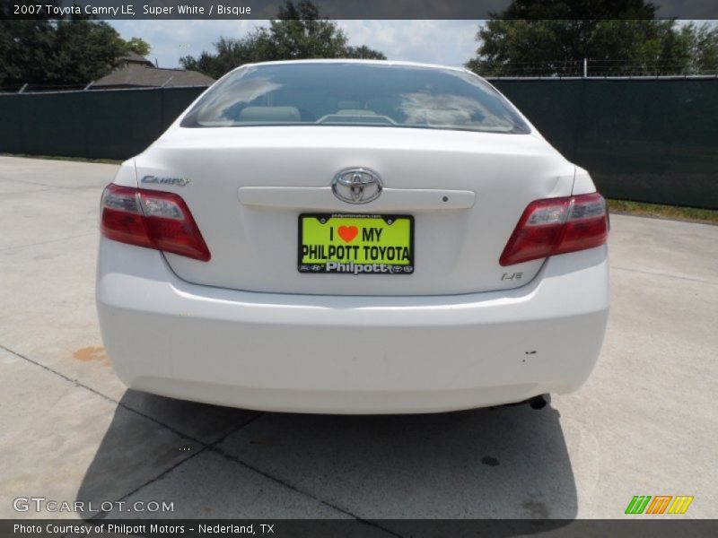 Super White / Bisque 2007 Toyota Camry LE