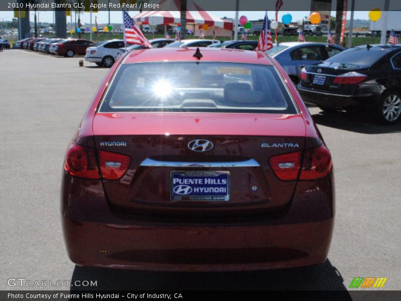 Apple Red Pearl / Beige 2010 Hyundai Elantra GLS