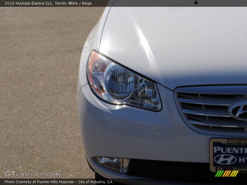 Nordic White / Beige 2010 Hyundai Elantra GLS