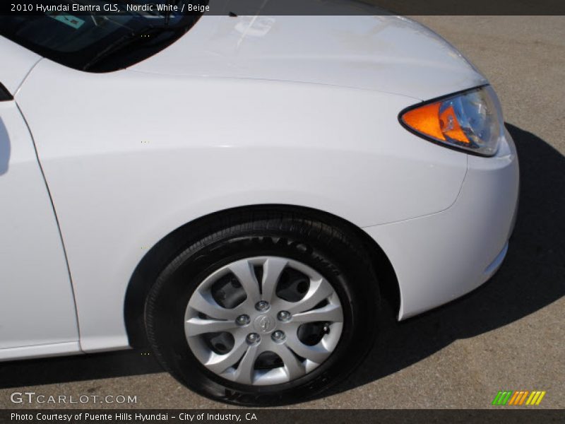 Nordic White / Beige 2010 Hyundai Elantra GLS