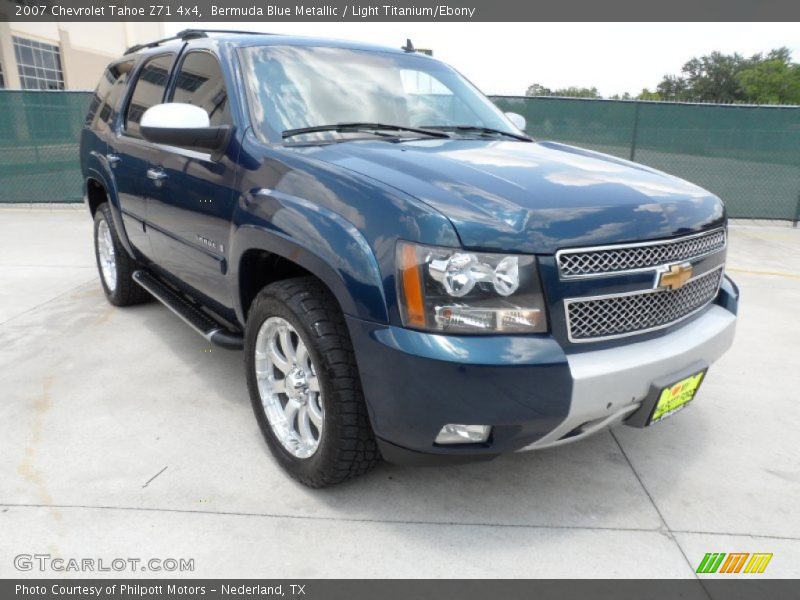 Bermuda Blue Metallic / Light Titanium/Ebony 2007 Chevrolet Tahoe Z71 4x4