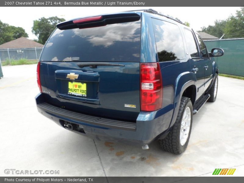 Bermuda Blue Metallic / Light Titanium/Ebony 2007 Chevrolet Tahoe Z71 4x4