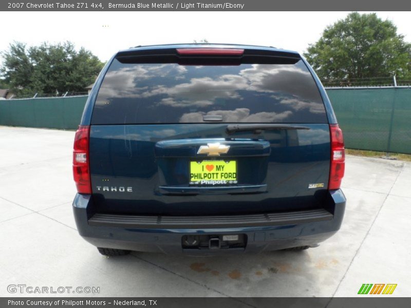Bermuda Blue Metallic / Light Titanium/Ebony 2007 Chevrolet Tahoe Z71 4x4