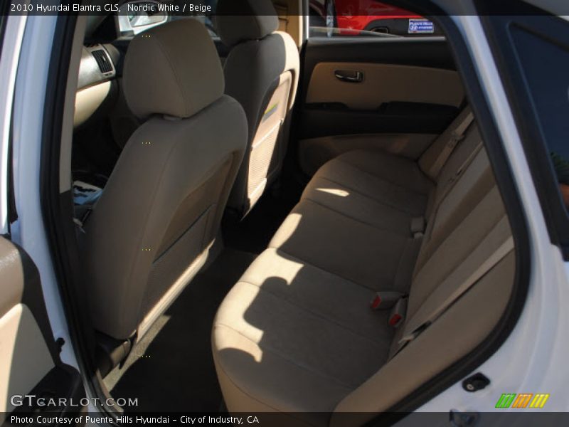 Nordic White / Beige 2010 Hyundai Elantra GLS