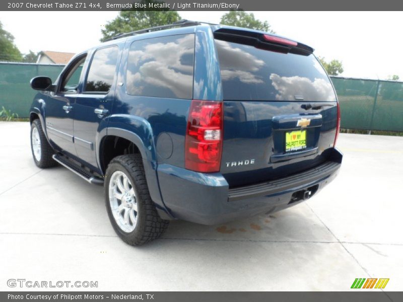 Bermuda Blue Metallic / Light Titanium/Ebony 2007 Chevrolet Tahoe Z71 4x4