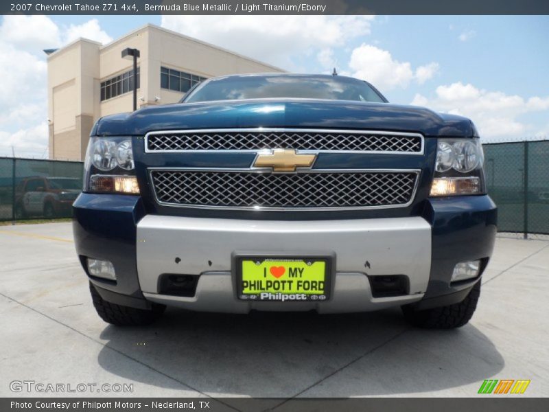 Bermuda Blue Metallic / Light Titanium/Ebony 2007 Chevrolet Tahoe Z71 4x4