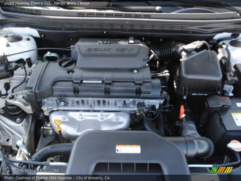 Nordic White / Beige 2010 Hyundai Elantra GLS