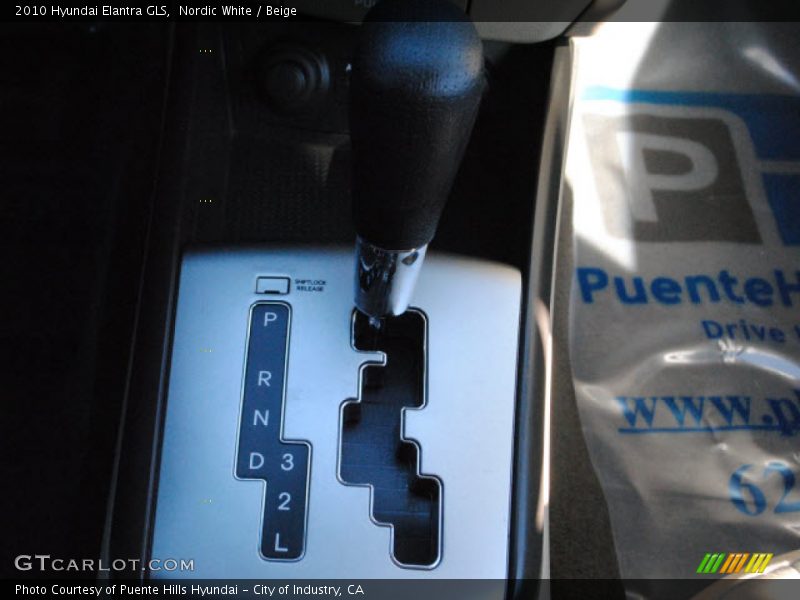 Nordic White / Beige 2010 Hyundai Elantra GLS