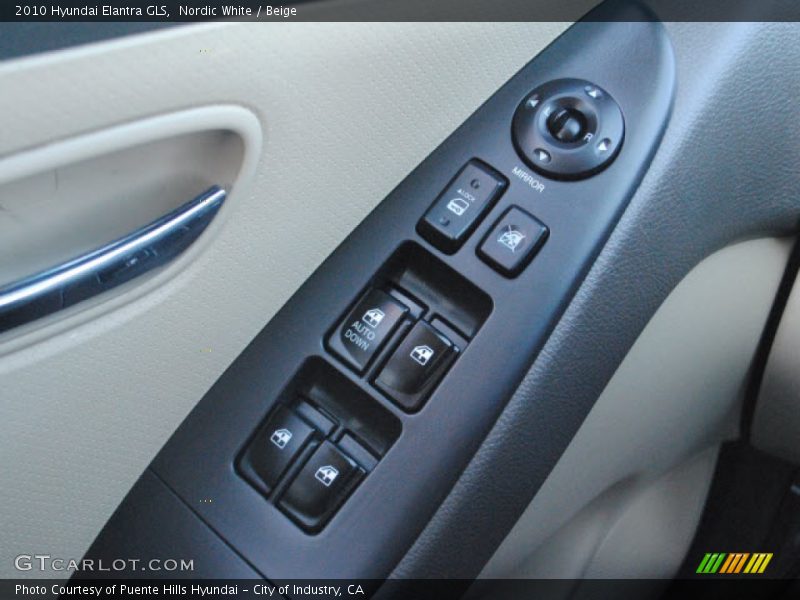 Nordic White / Beige 2010 Hyundai Elantra GLS