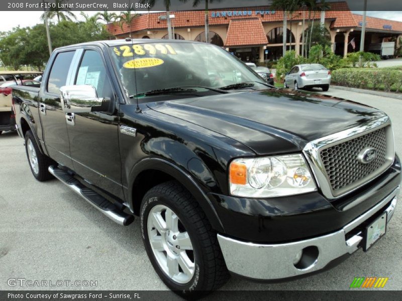 Black / Black 2008 Ford F150 Lariat SuperCrew