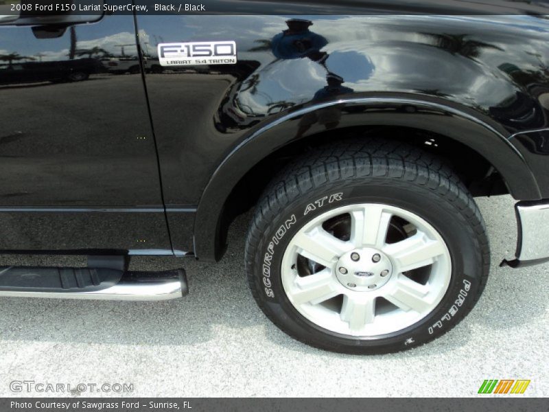 Black / Black 2008 Ford F150 Lariat SuperCrew