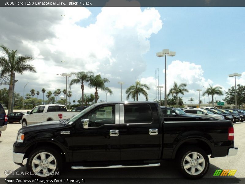 Black / Black 2008 Ford F150 Lariat SuperCrew
