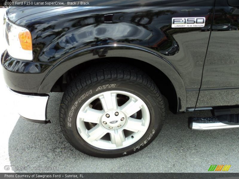 Black / Black 2008 Ford F150 Lariat SuperCrew